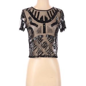 Bar III Short Sleeve Blouse